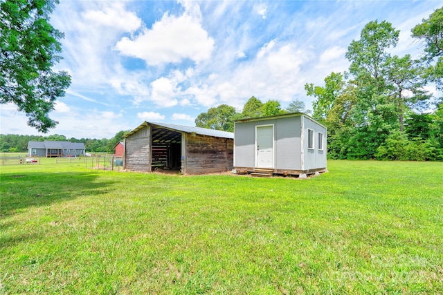 3640 Oak Haven Ln, Shelby, NC 28150 - view of yard featuring an outdoor structure and a pole building