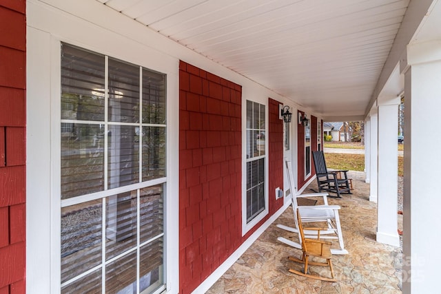 view of patio with covered porch