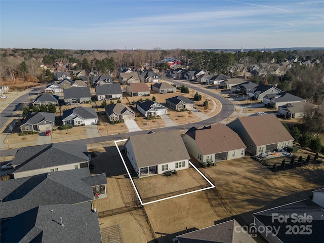 drone / aerial view featuring a residential view