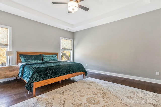 2934 Hiddenbrook Way, Fort Mill, SC 29707 - bedroom featuring a ceiling fan, baseboards, and wood-type flooring