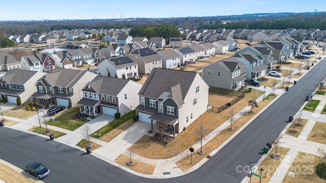 bird's eye view featuring a residential view