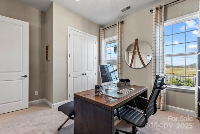 305 Basil Dr, Indian Trail, NC 28079 - office area with carpet and plenty of natural light