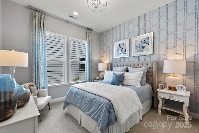 305 Basil Dr, Indian Trail, NC 28079 - bedroom featuring light colored carpet and recessed lighting