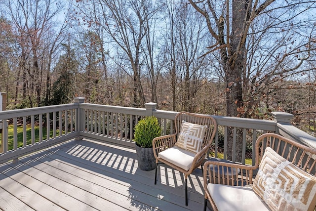 view of wooden terrace