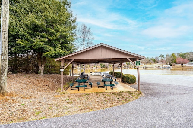 view of home's community featuring a gazebo