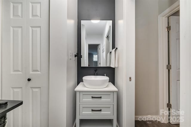 bathroom with vanity