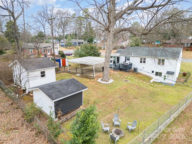 bird's eye view featuring a residential view