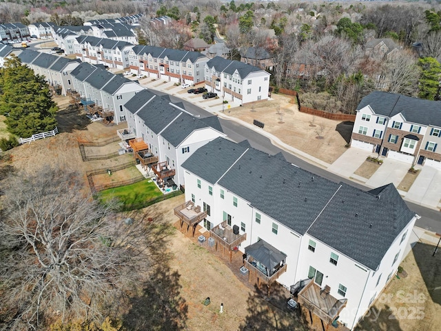 drone / aerial view featuring a residential view