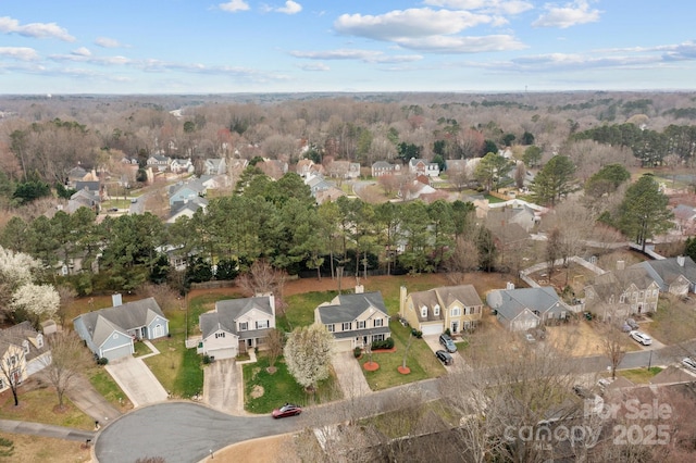 birds eye view of property featuring a residential view