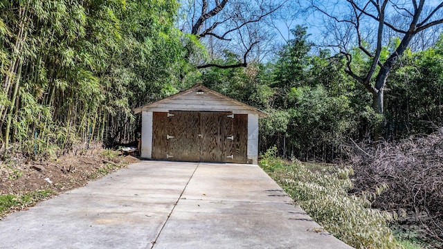 view of shed