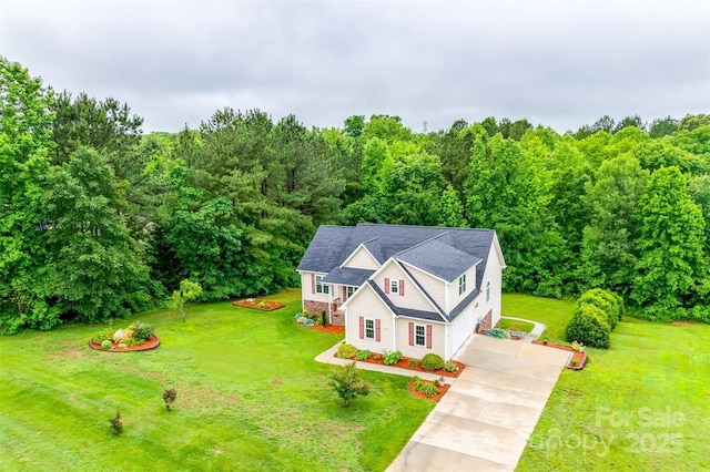 2050 Sunswept Ln, York, SC 29745 - aerial view of property and surrounding area featuring a heavily wooded area