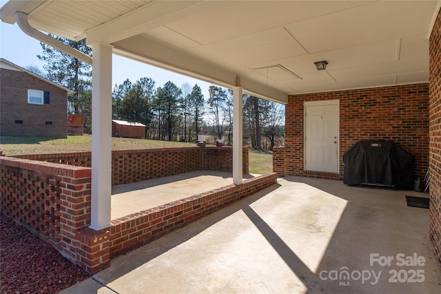 view of patio / terrace featuring area for grilling