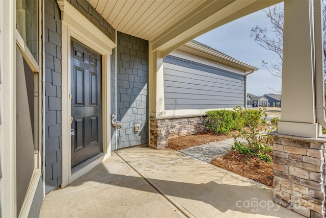4521 Middlebury Ln, Fort Mill, SC 29715 - doorway to property featuring covered porch
