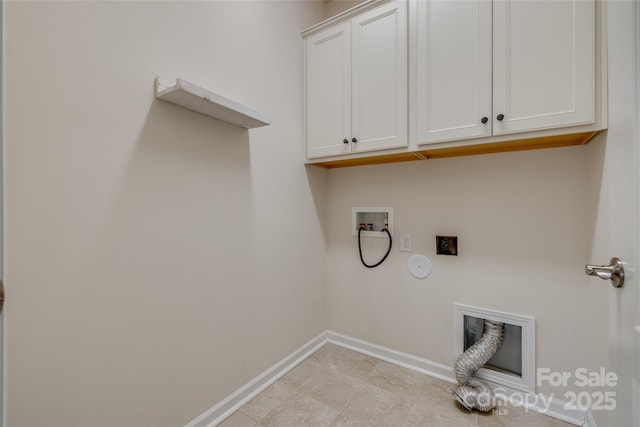 4521 Middlebury Ln, Fort Mill, SC 29715 - laundry area featuring hookup for an electric dryer, cabinet space, washer hookup, and gas dryer hookup