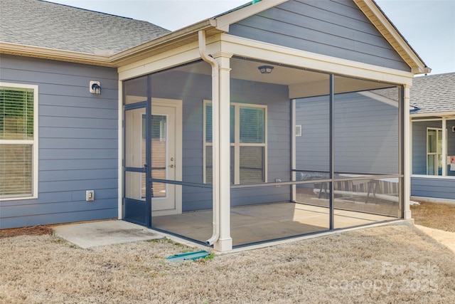 4521 Middlebury Ln, Fort Mill, SC 29715 - doorway to property featuring roof with shingles