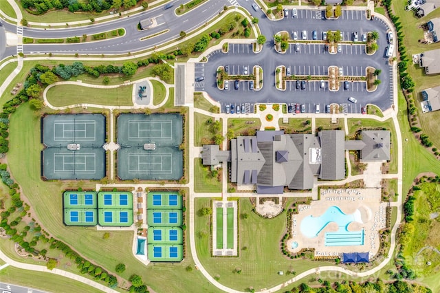 4521 Middlebury Ln, Fort Mill, SC 29715 - aerial overview of property's location with a pool
