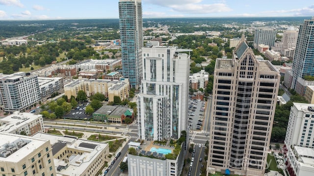 bird's eye view featuring a view of city