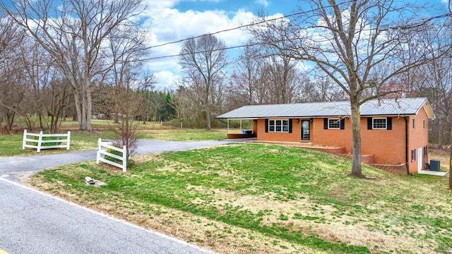 104 Pop Davis Rd, Taylorsville, NC 28681 - view of front facade featuring asphalt driveway, metal roof, and an attached carport