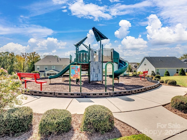 view of community jungle gym