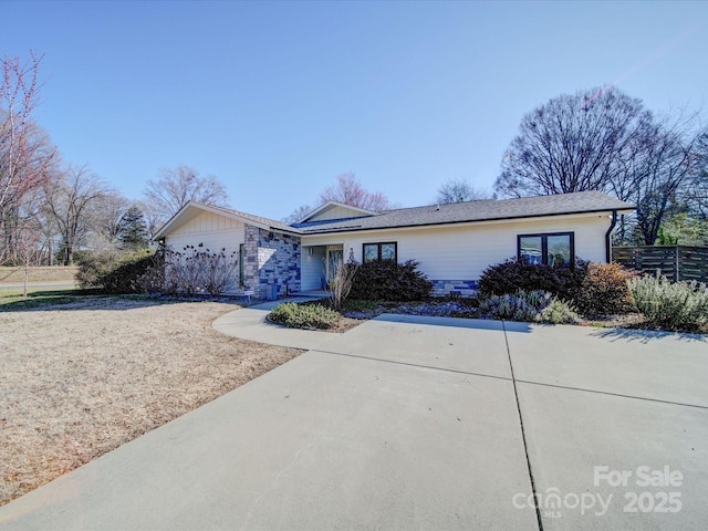 view of ranch-style home