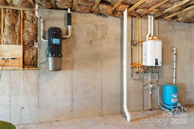 utilities featuring tankless water heater