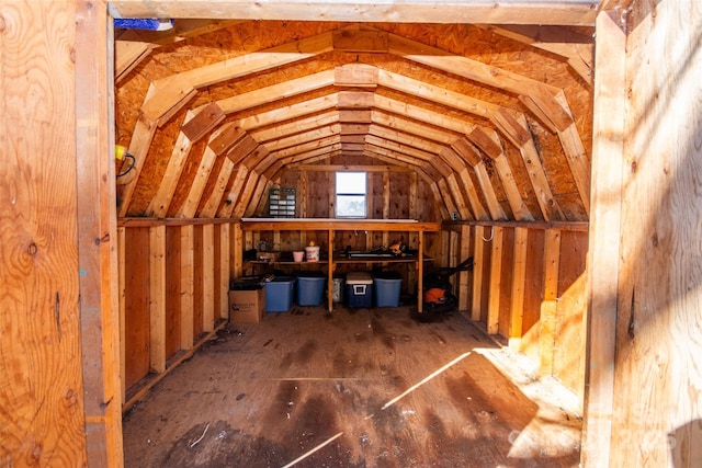 view of storage room