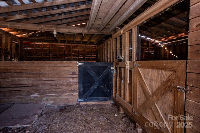 view of horse barn