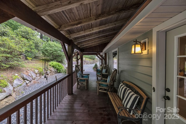 view of deck