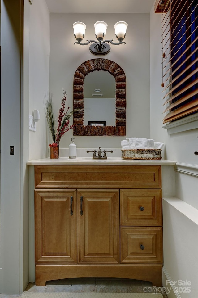 bathroom featuring vanity