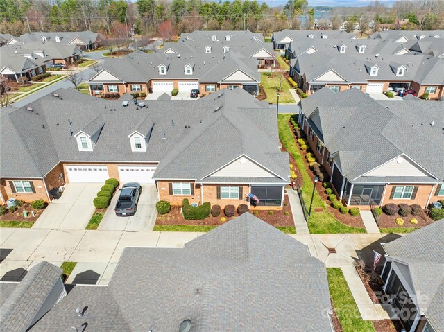 bird's eye view with a residential view