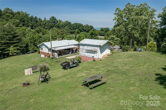 birds eye view of property