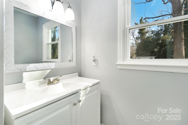 bathroom with vanity