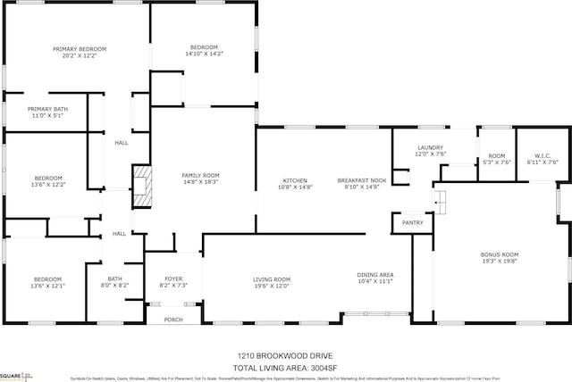 1210 Brookwood Dr, Shelby, NC 28150 - view of home floor plan