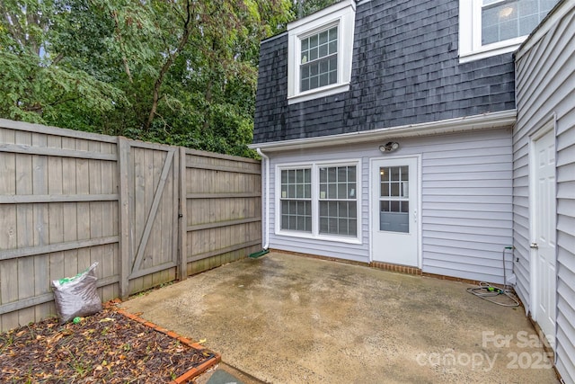 view of patio with fence