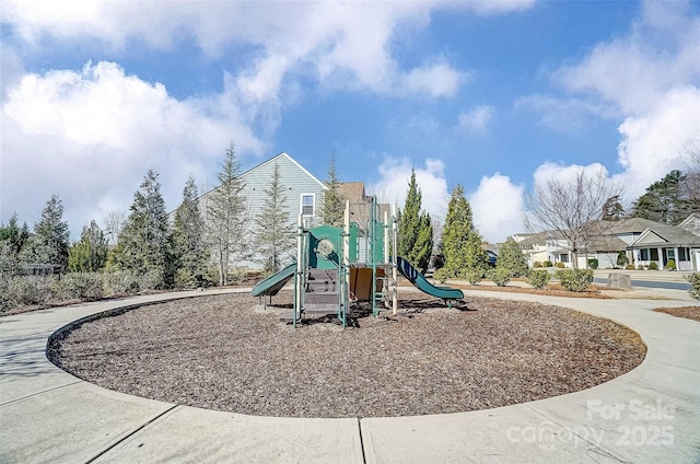 view of community jungle gym