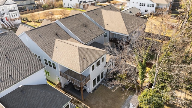 drone / aerial view with a residential view