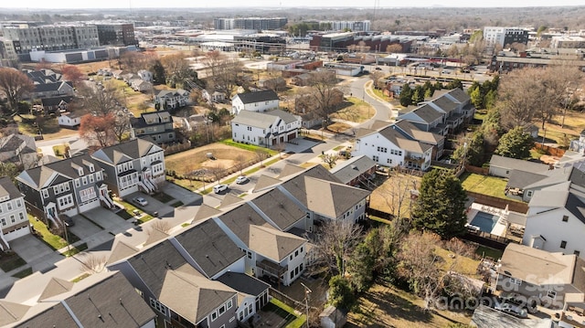 drone / aerial view featuring a residential view