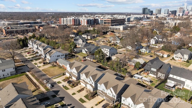 aerial view featuring a view of city