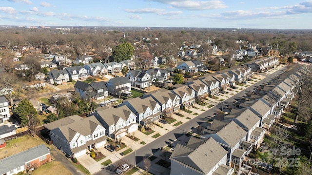 aerial view featuring a residential view