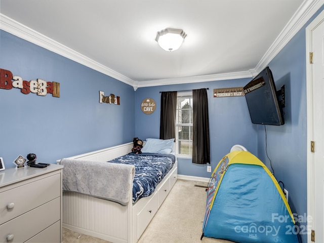 2200 Peninsula Ave, Shelby, NC 28150 - bedroom with crown molding and light carpet