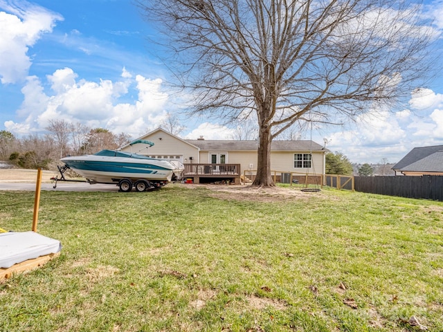 2200 Peninsula Ave, Shelby, NC 28150 - view of yard featuring a deck