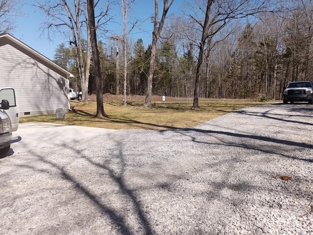 exterior space featuring driveway