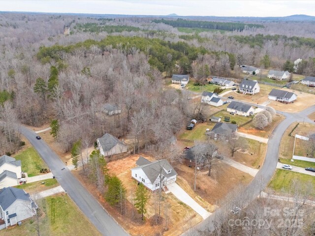 aerial view with a view of trees