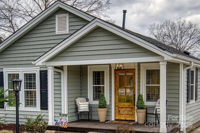 exterior space featuring a porch