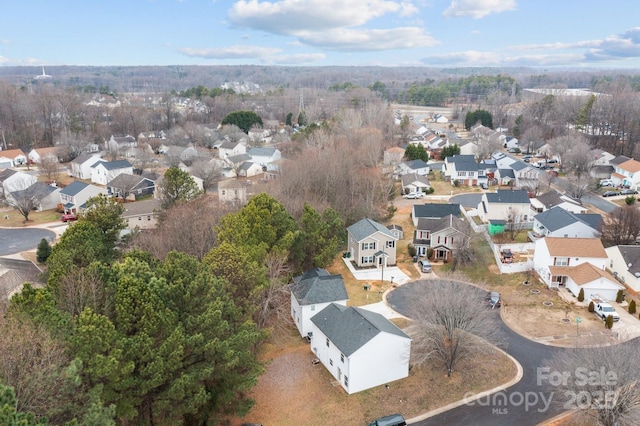 birds eye view of property featuring a residential view