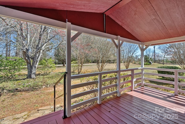 view of deck