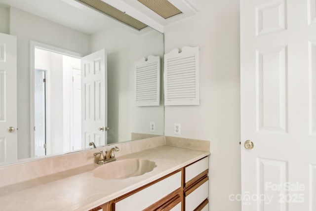 bathroom featuring vanity