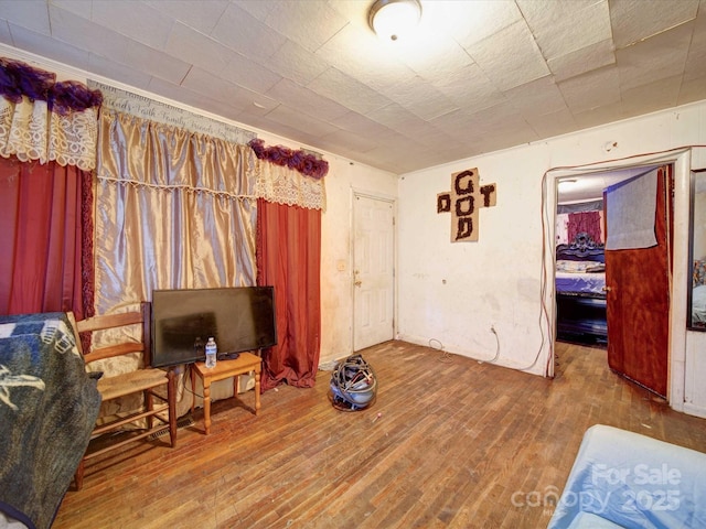 interior space with wood finished floors