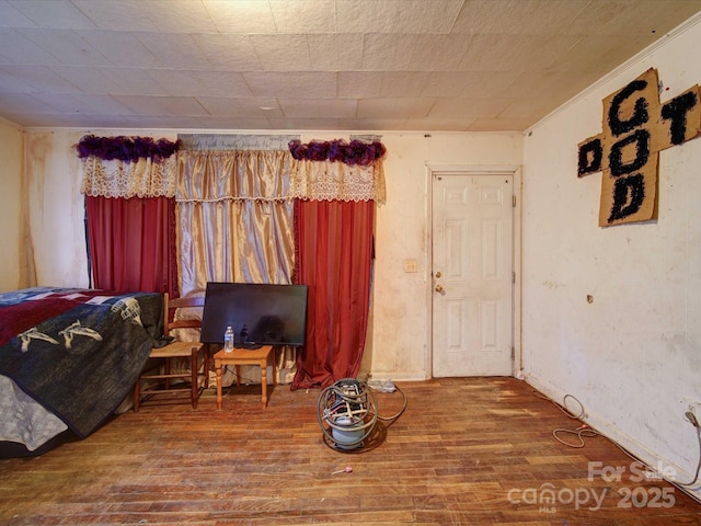 interior space with wood finished floors