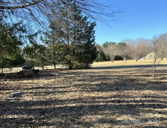 view of yard featuring a rural view